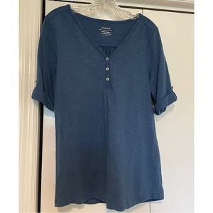 Chico’s Ultimate Tee in Navy | Chico’s size 1 | Medium